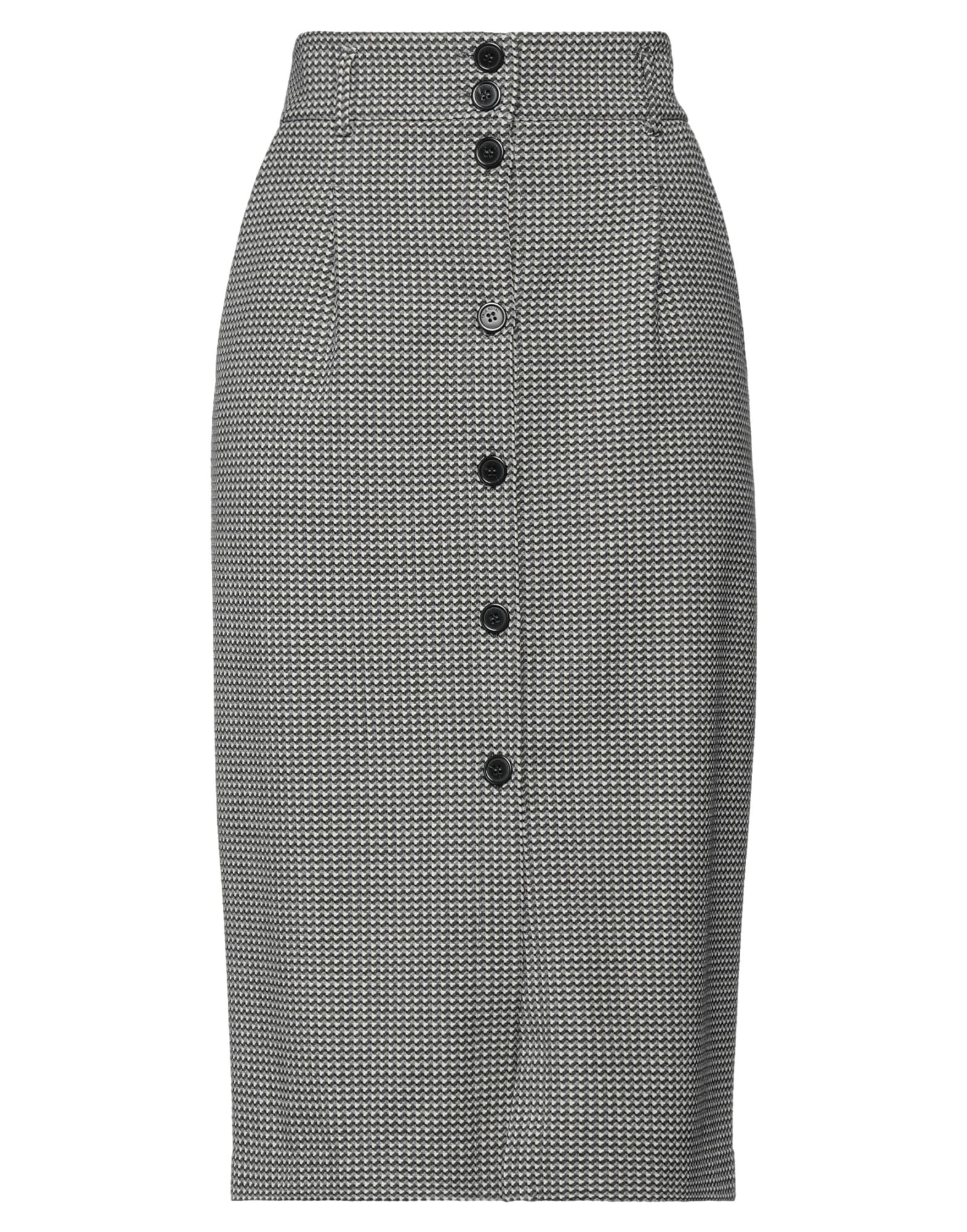 True Royal Midi Skirts In Grey