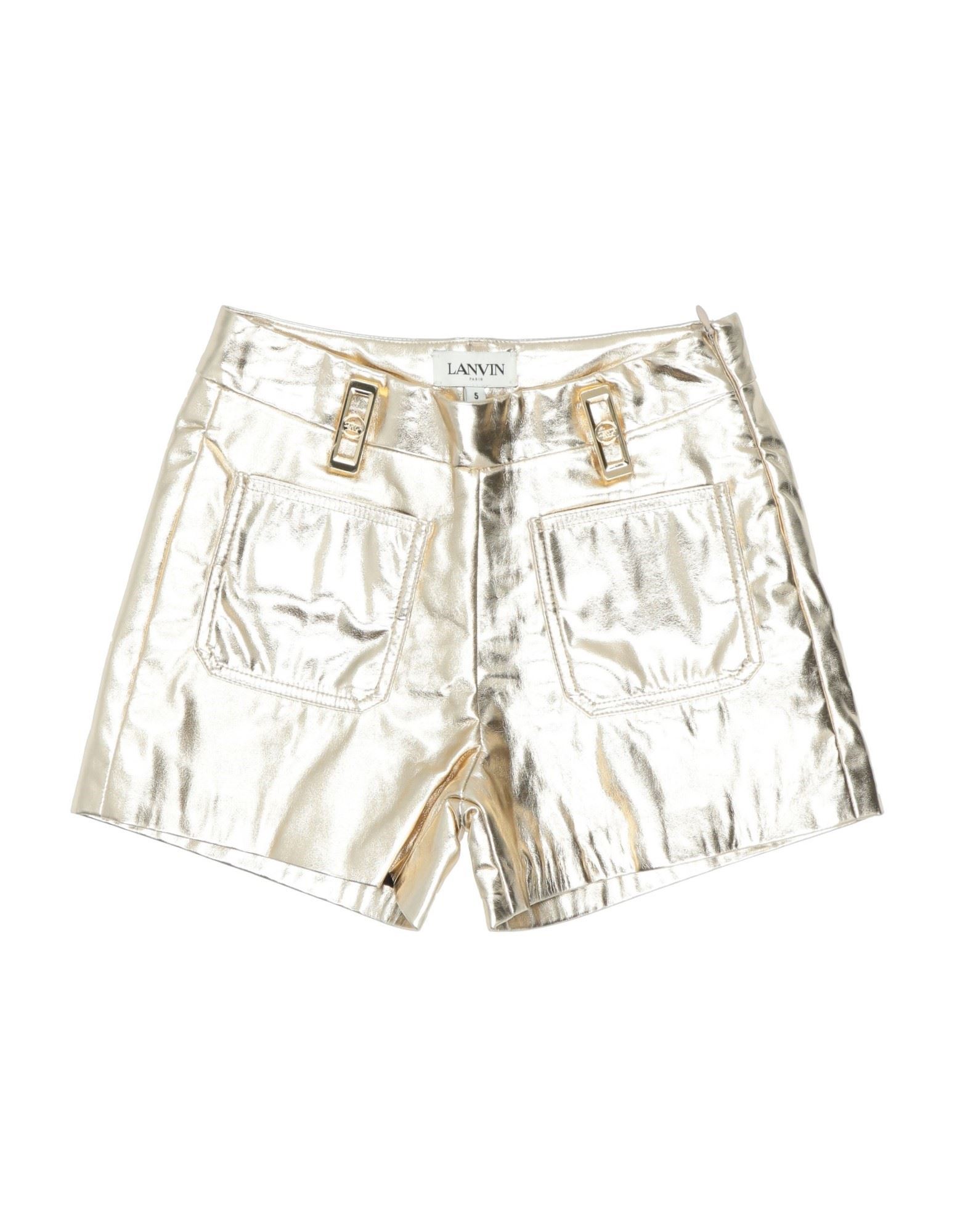 Lanvin Kids'  Toddler Girl Shorts & Bermuda Shorts Platinum Size 4 Polyester, Polyurethane In Grey