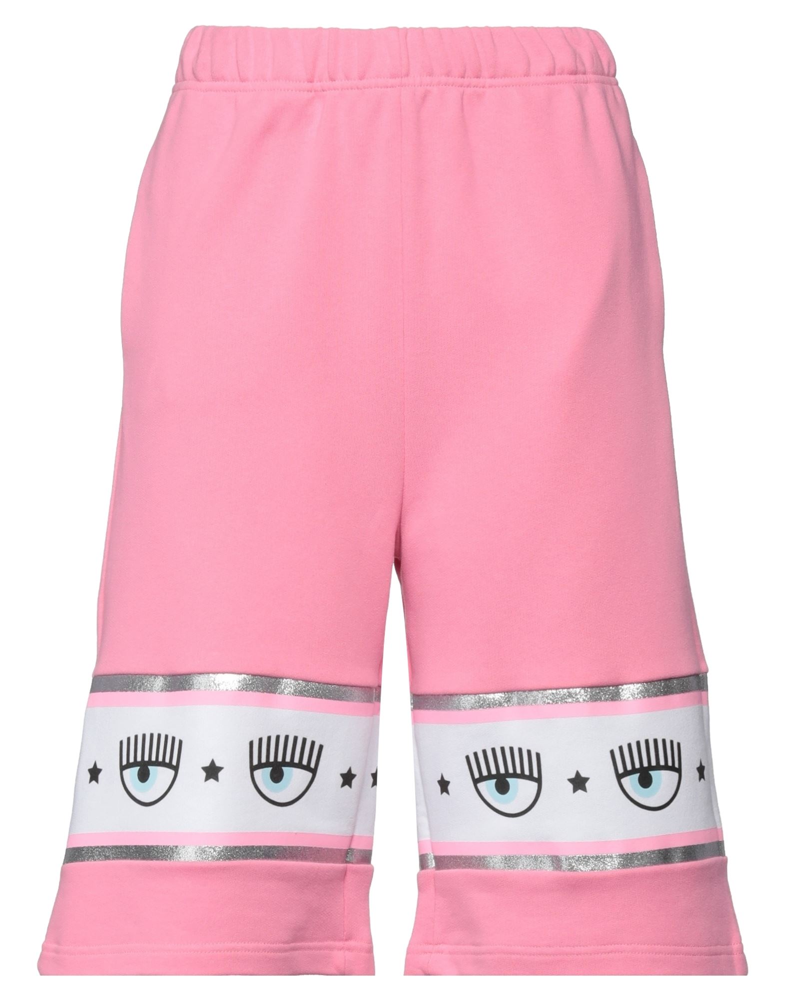 Shop Chiara Ferragni Woman Shorts & Bermuda Shorts Pink Size S Cotton