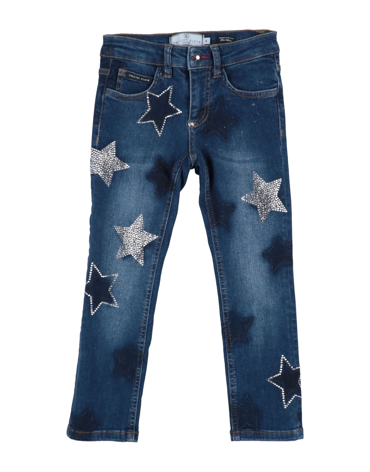 Philipp Plein Kids' Jeans In Blue
