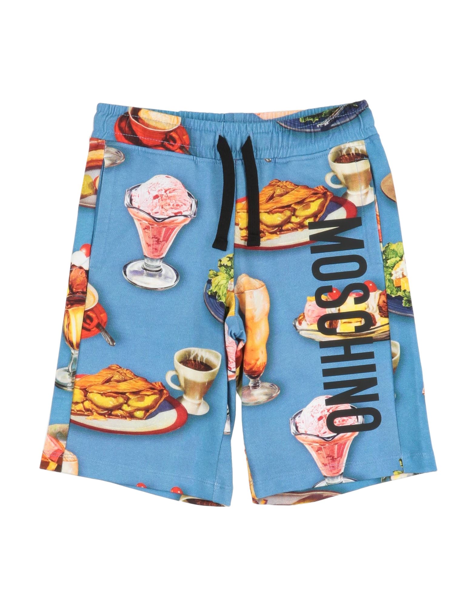 Moschino Kid Toddler Boy Shorts & Bermuda Shorts Pastel Blue Size 4 Cotton, Elastane