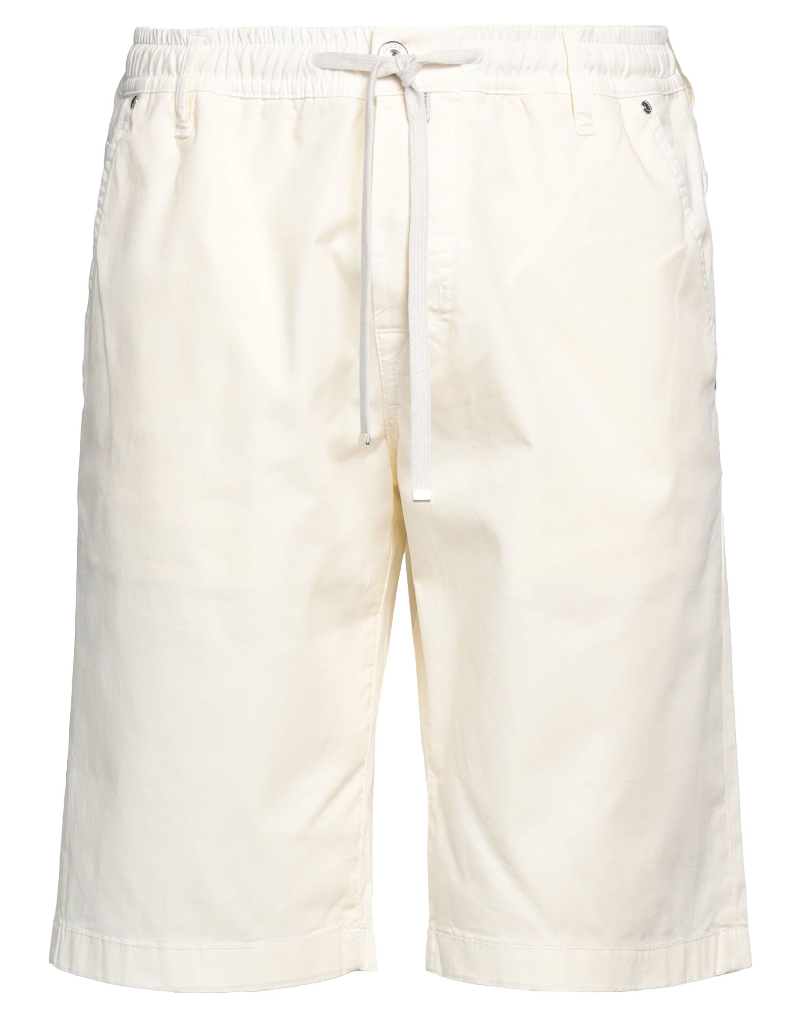 Jacob Cohёn Man Shorts & Bermuda Shorts Ivory Size 34 Cotton, Elastane, Polyester In White