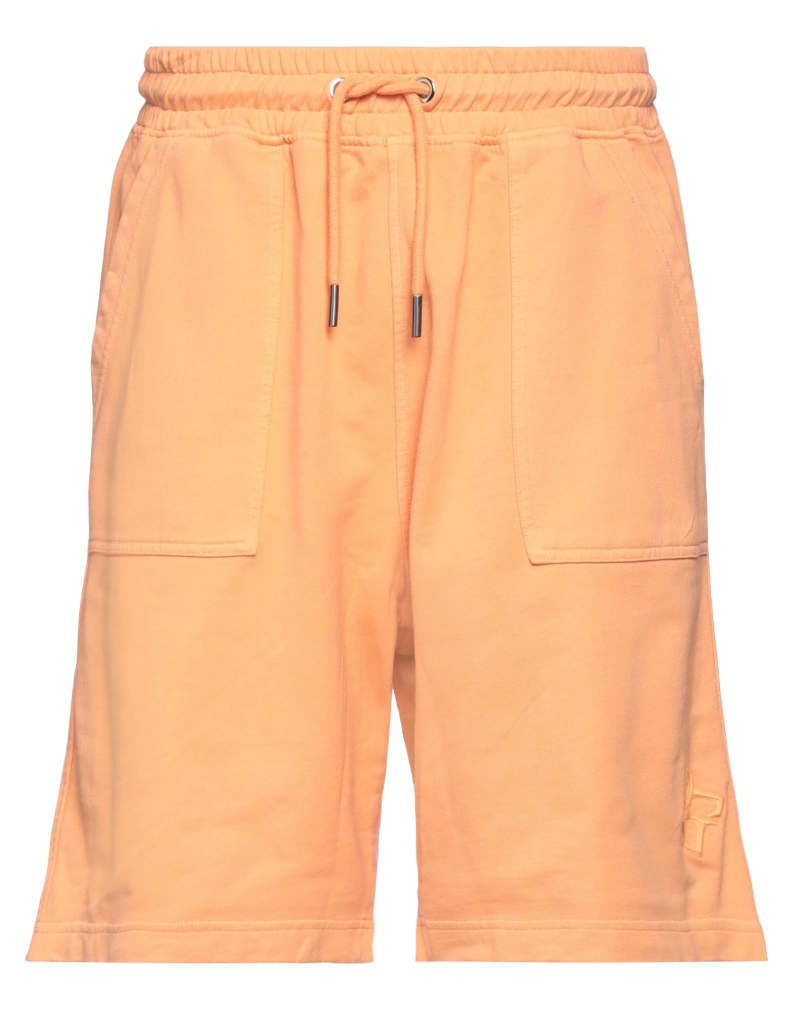 Tagliatore Man Shorts & Bermuda Shorts Orange Size Xl Cotton