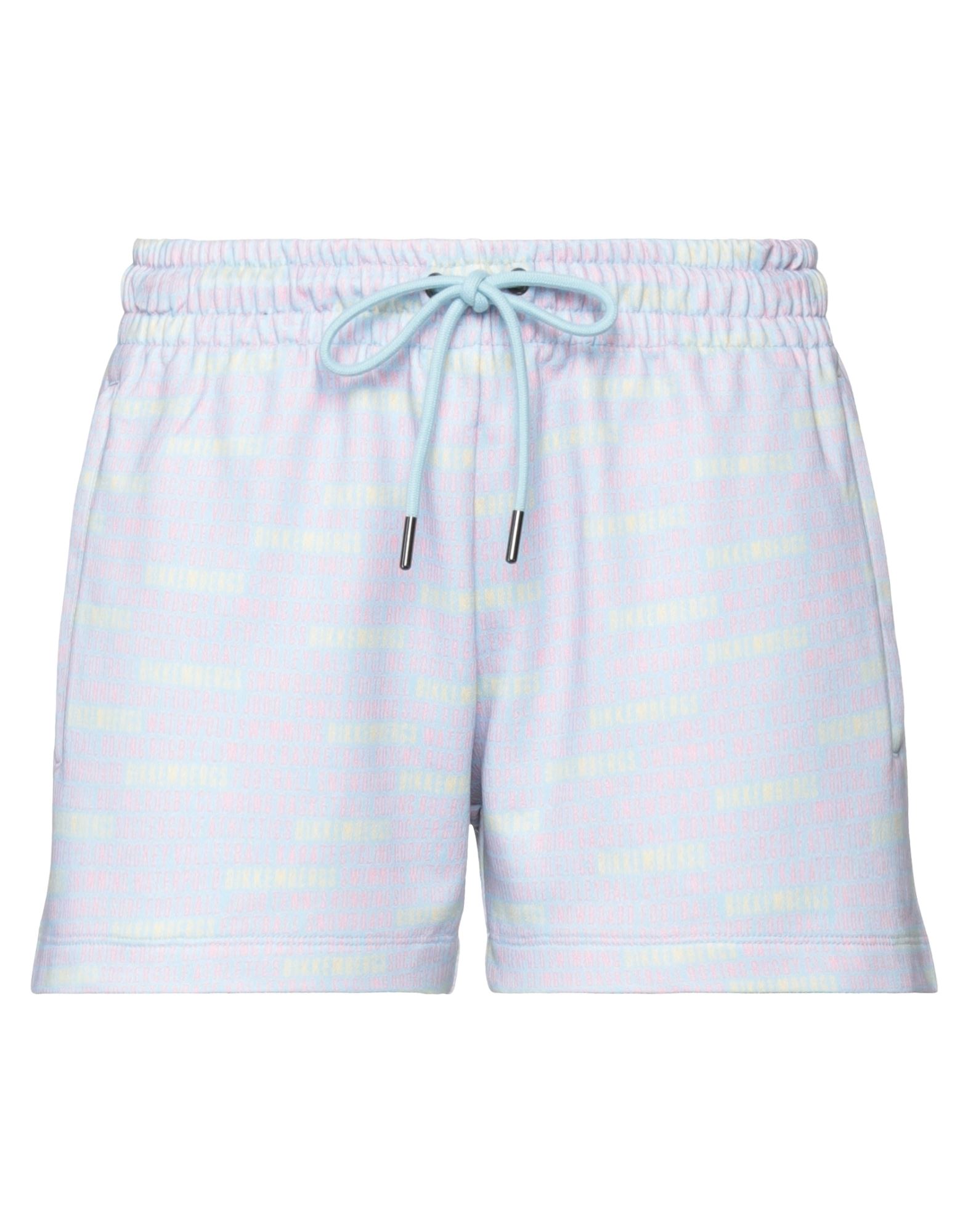 Bikkembergs Woman Shorts & Bermuda Shorts Sky Blue Size L Cotton