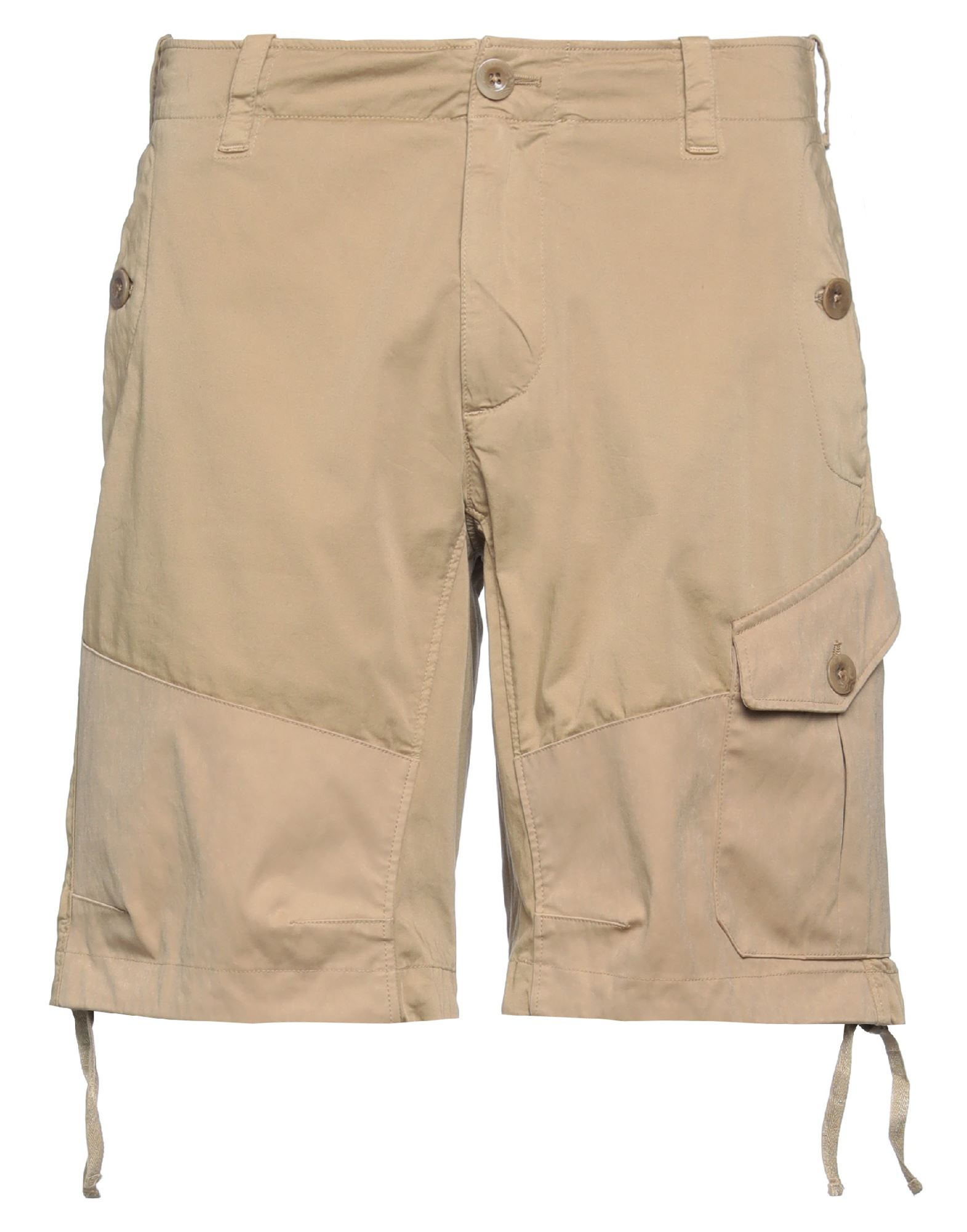 Ten C Man Shorts & Bermuda Shorts Beige Size 36 Cotton, Elastane, Polyester, Polyamide