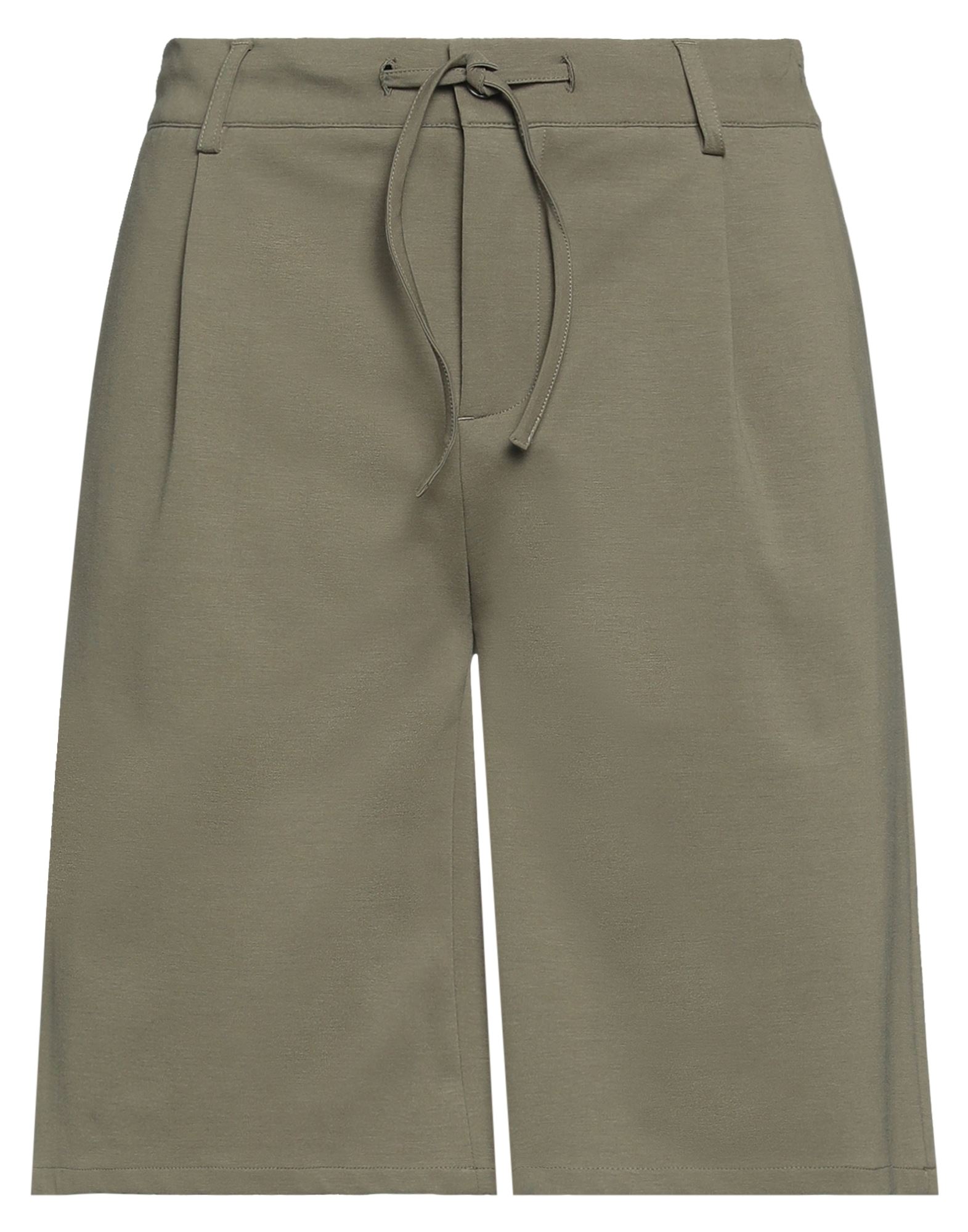 Daniele Alessandrini Man Shorts & Bermuda Shorts Military Green Size 28 Cotton, Polyamide, Elastane