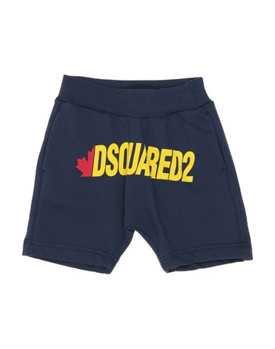 Dsquared2 Newborn Boy Shorts & Bermuda Shorts Midnight Blue Size 3 Cotton In Blue
