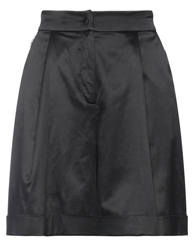 Jijil Woman Shorts & Bermuda Shorts Black Size 4 Cotton, Silk, Elastane, Acetate, Pbt - Polybutylene