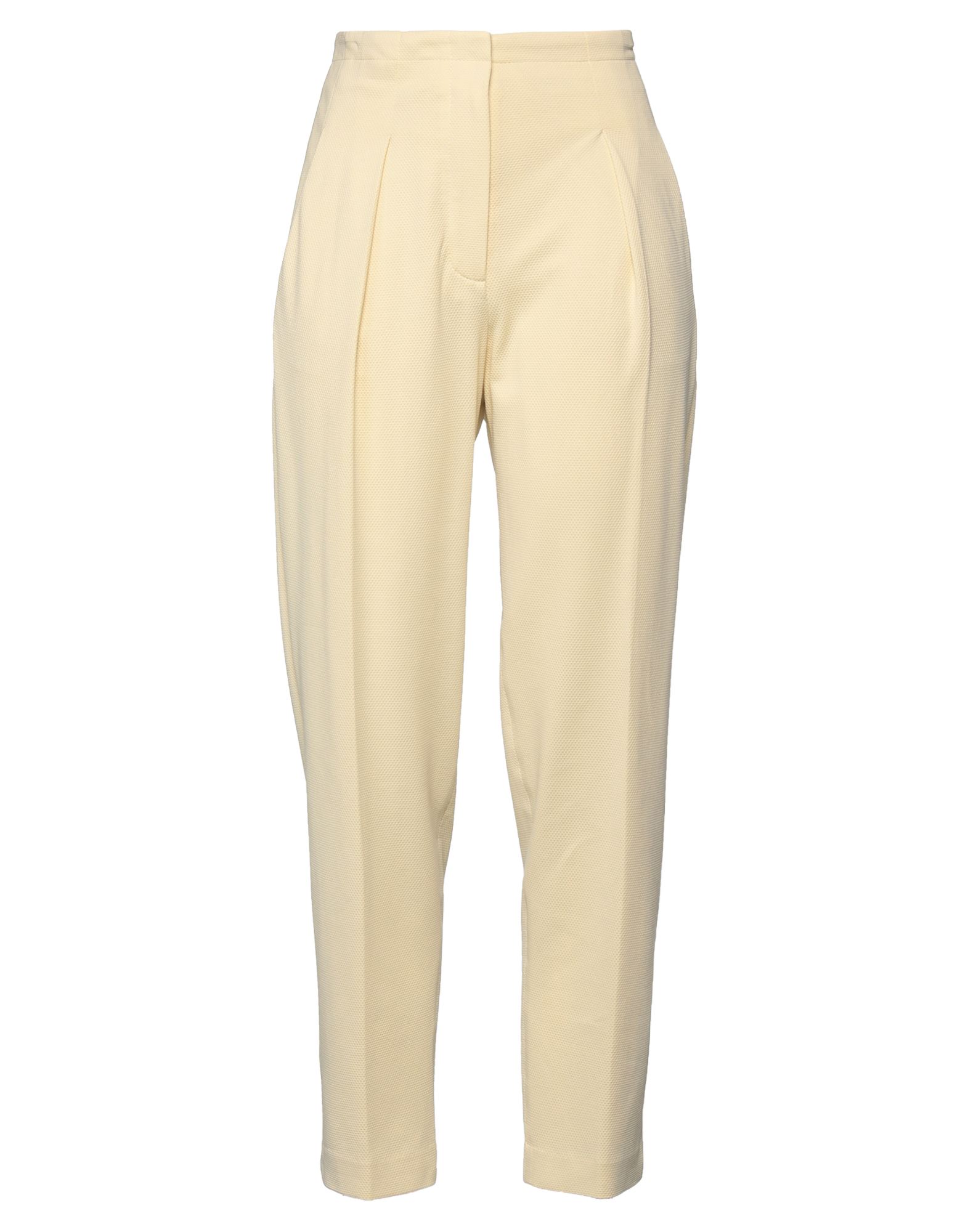 Shop Circolo 1901 Woman Pants Light Yellow Size 8 Cotton, Elastane