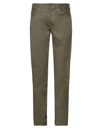 Polo Ralph Lauren Man Pants Military Green Size 34w-34l Cotton, Elastane
