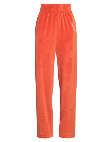 Khrisjoy Woman Pants Orange Size 00 Cotton, Polyamide