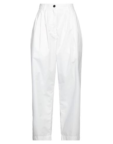 Woman Pants White Size 8 Cotton