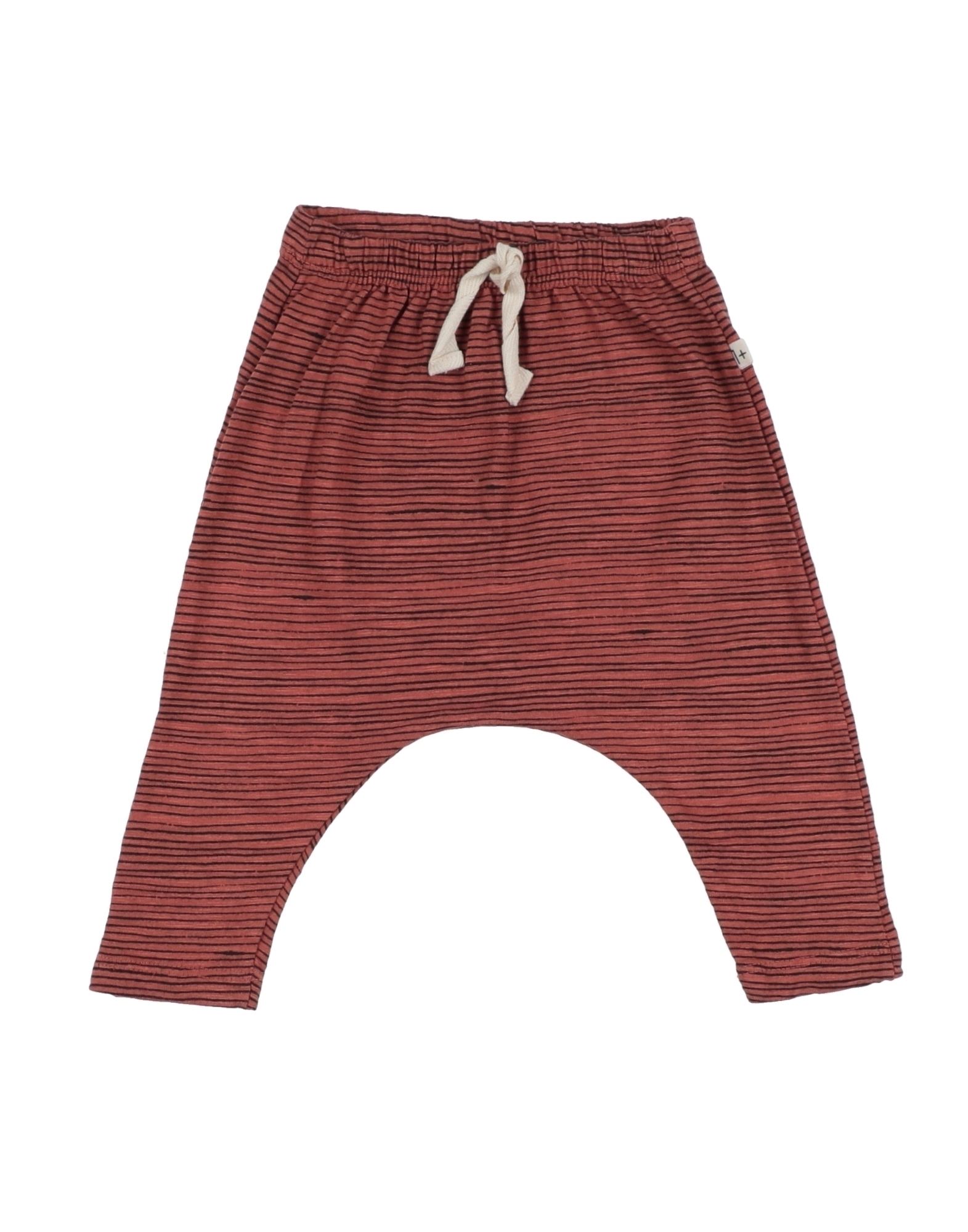 1+ In The Family Kids' 1 + In The Family Newborn Boy Pants Brick Red Size 3 Cotton, Elastane