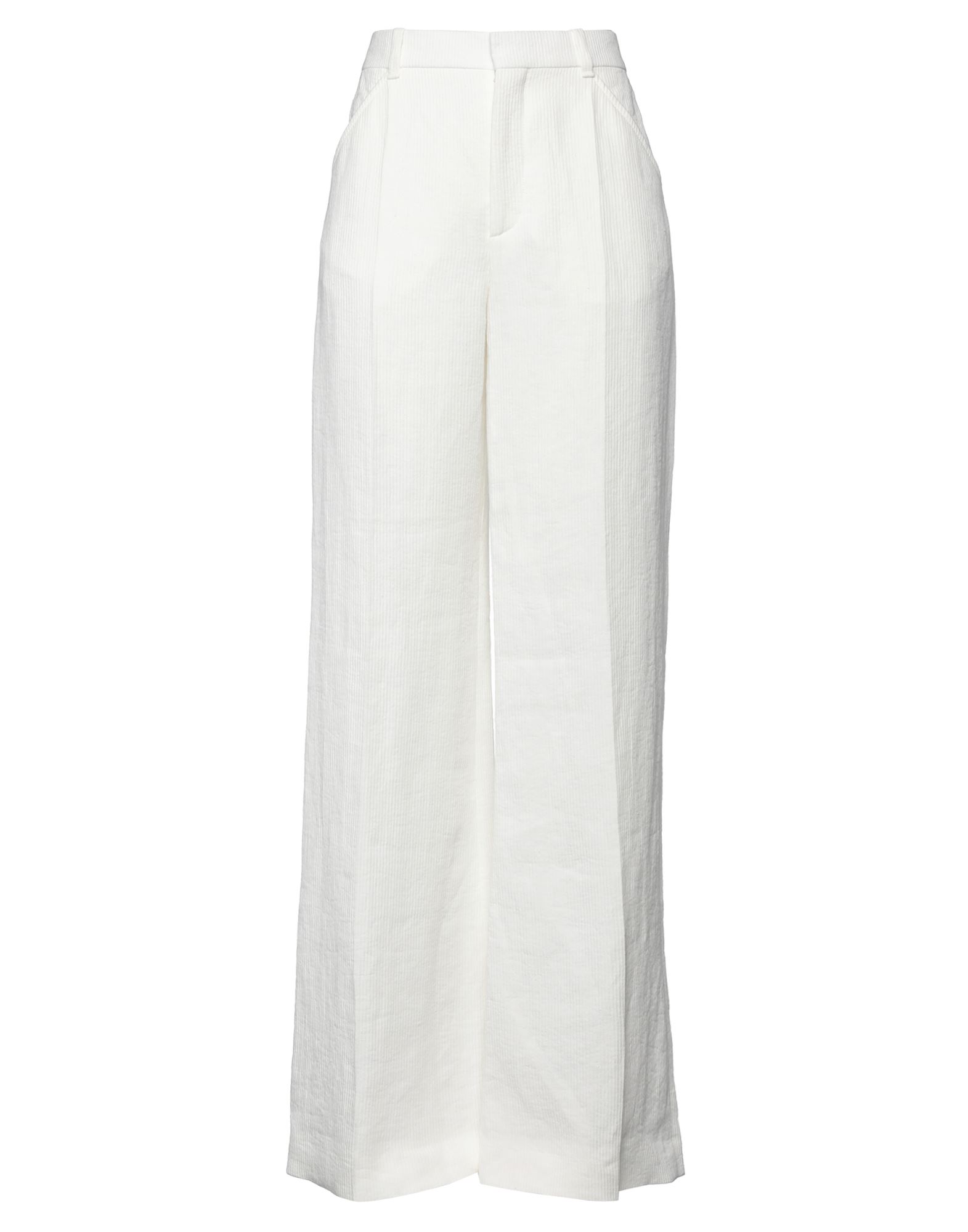 Chloé Woman Pants White Size 8 Linen