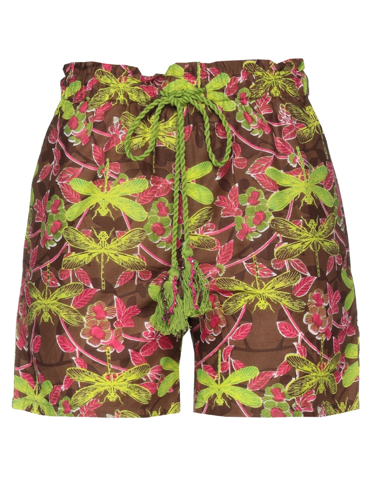 Connor & Blake Woman Shorts & Bermuda Shorts Acid Green Size S Cotton