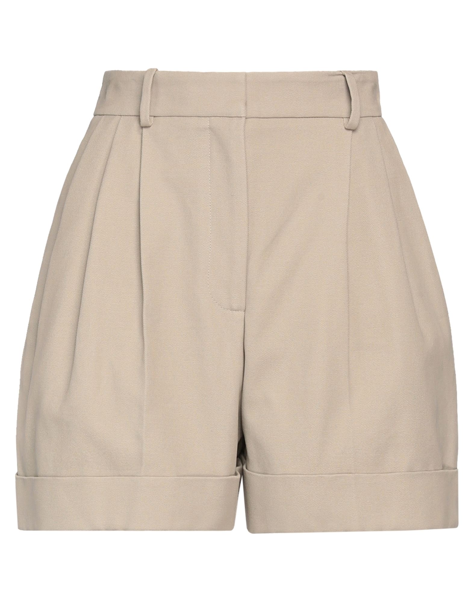 Alexander Mcqueen Woman Shorts & Bermuda Shorts Sand Size 6 Cotton In Beige