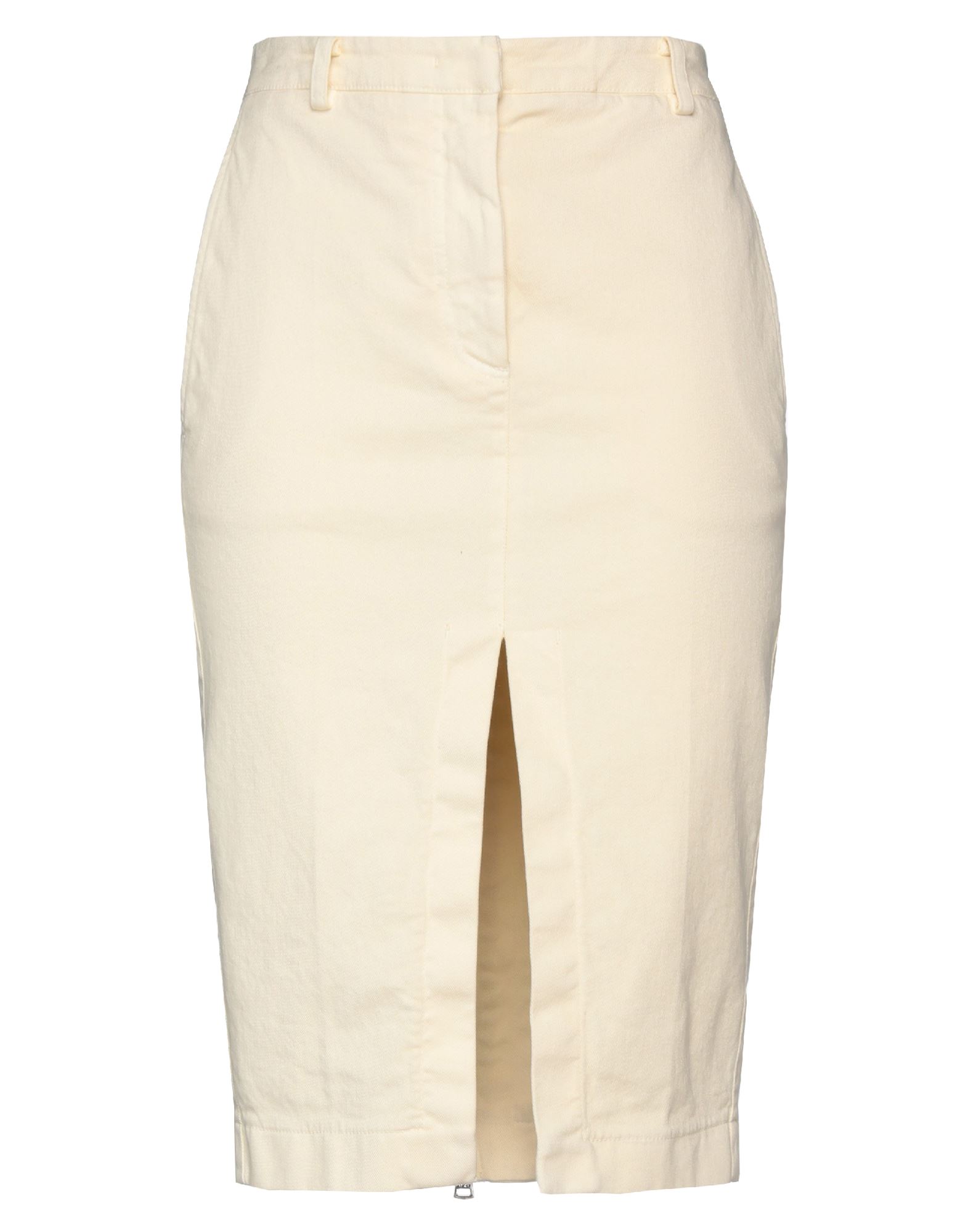 Ndegree21 Midi Skirts In Ivory