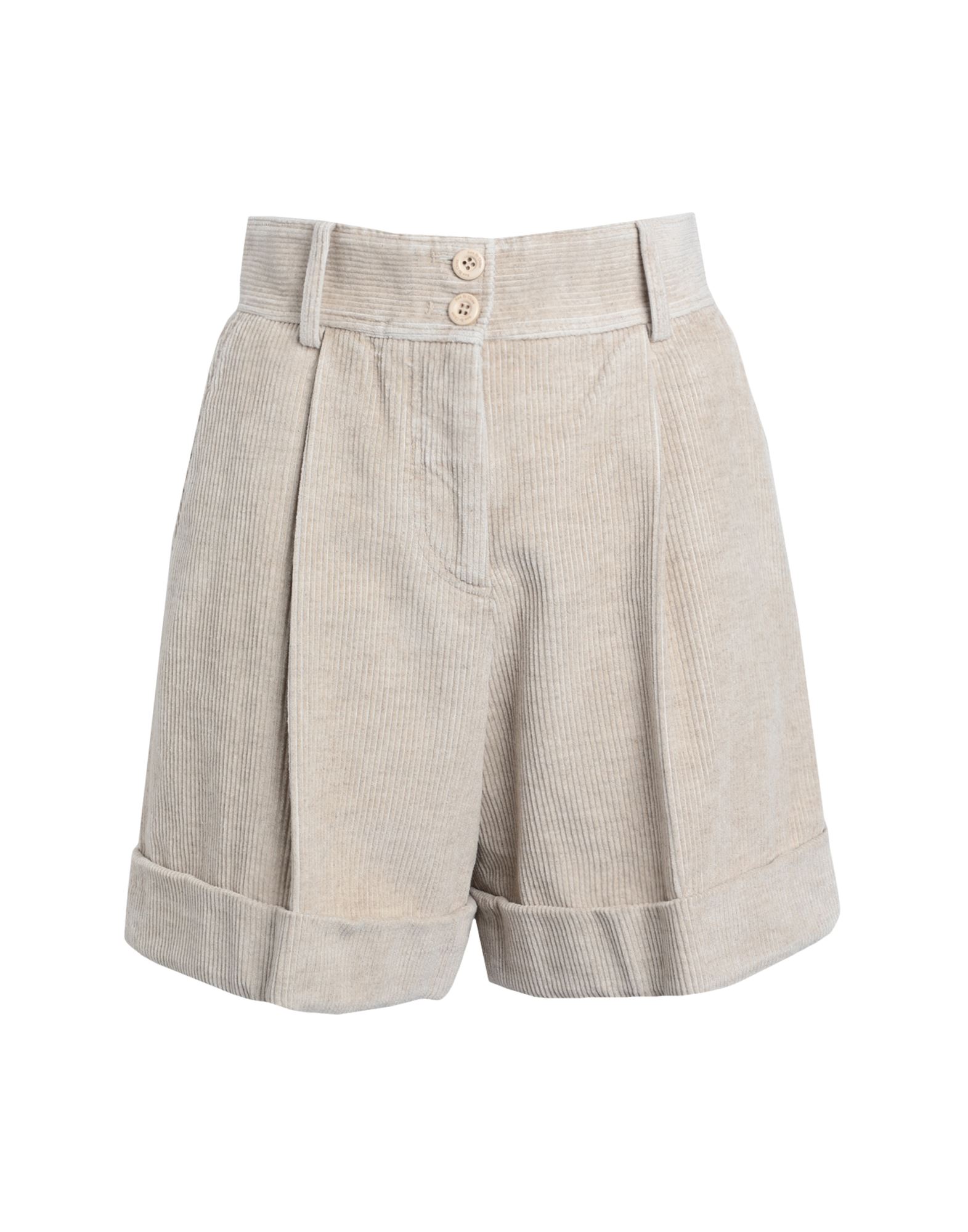 Shop See By Chloé Woman Shorts & Bermuda Shorts Beige Size 2 Cotton, Linen