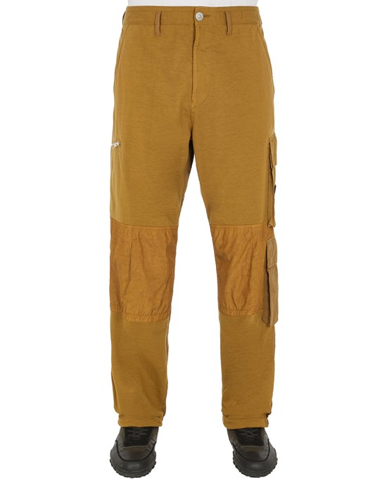Sold out - STONE ISLAND 32032 MIX FABRIC HYPE-TC PANTALONS Homme Écorce