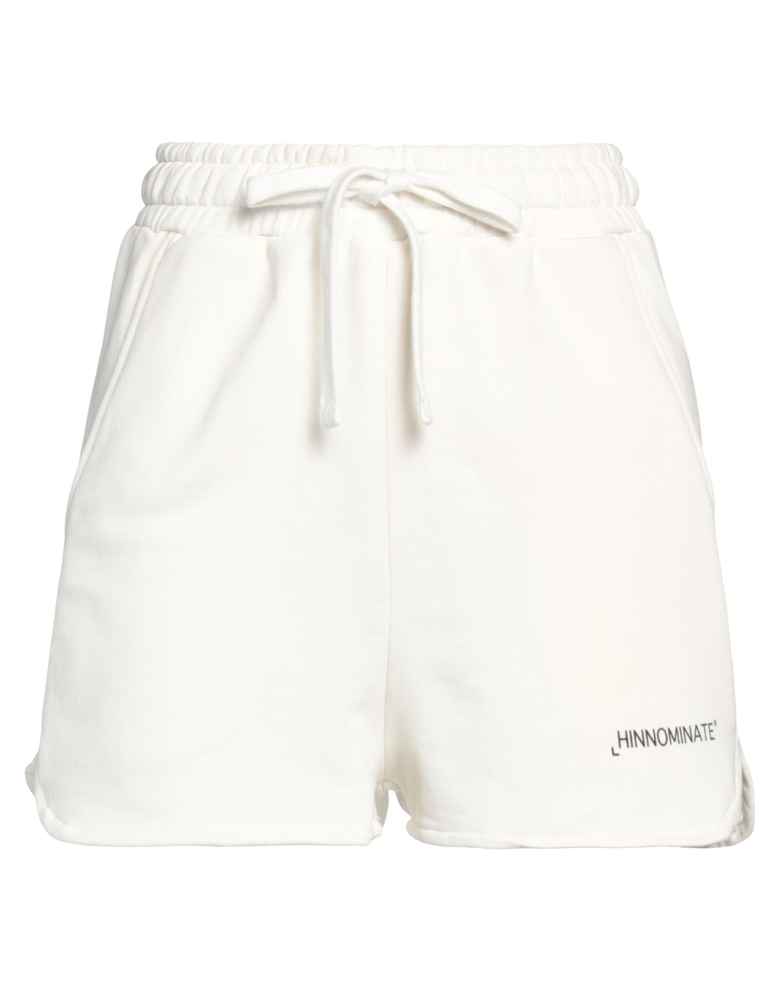 Hinnominate Woman Shorts & Bermuda Shorts Off White Size L Cotton