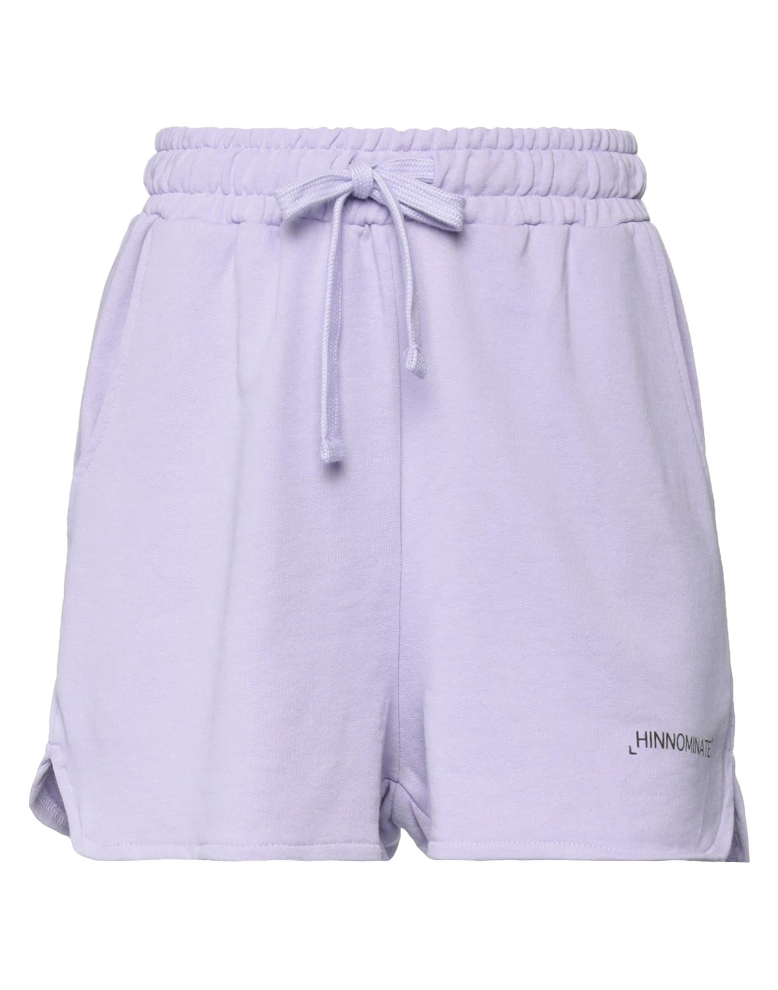Hinnominate Woman Shorts & Bermuda Shorts Light Purple Size L Cotton