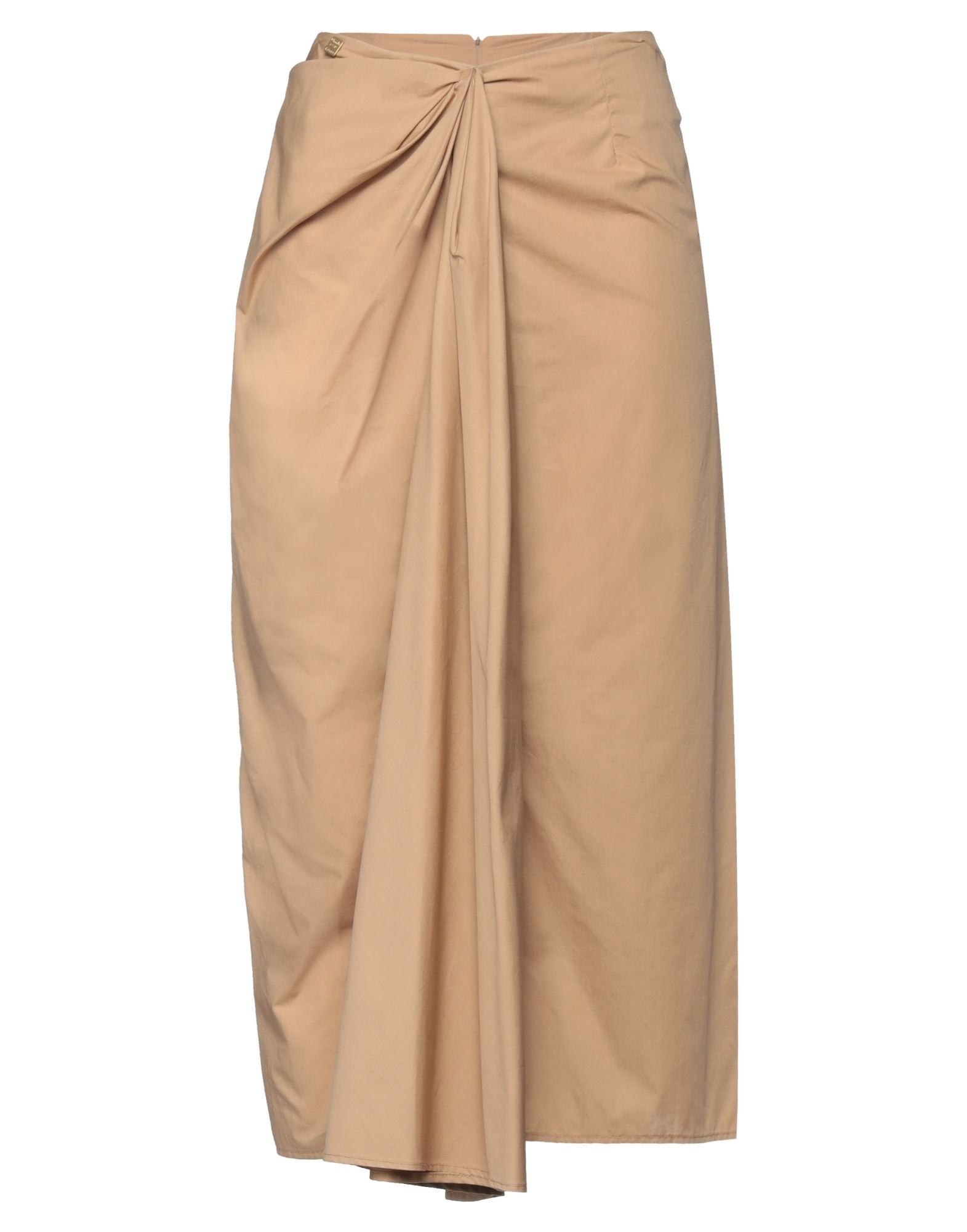 Manila Grace Midi Skirts In Camel