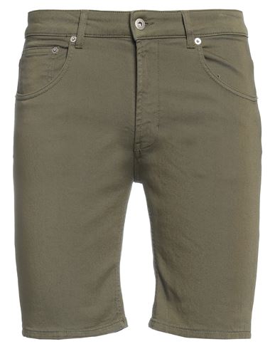 Dondup Man Shorts & Bermuda Shorts Military Green Size 30 Cotton, Elastomultiester, Elastane