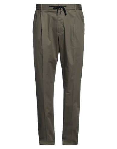Tagliatore Man Pants Sage Green Size 42 Cotton, Elastane