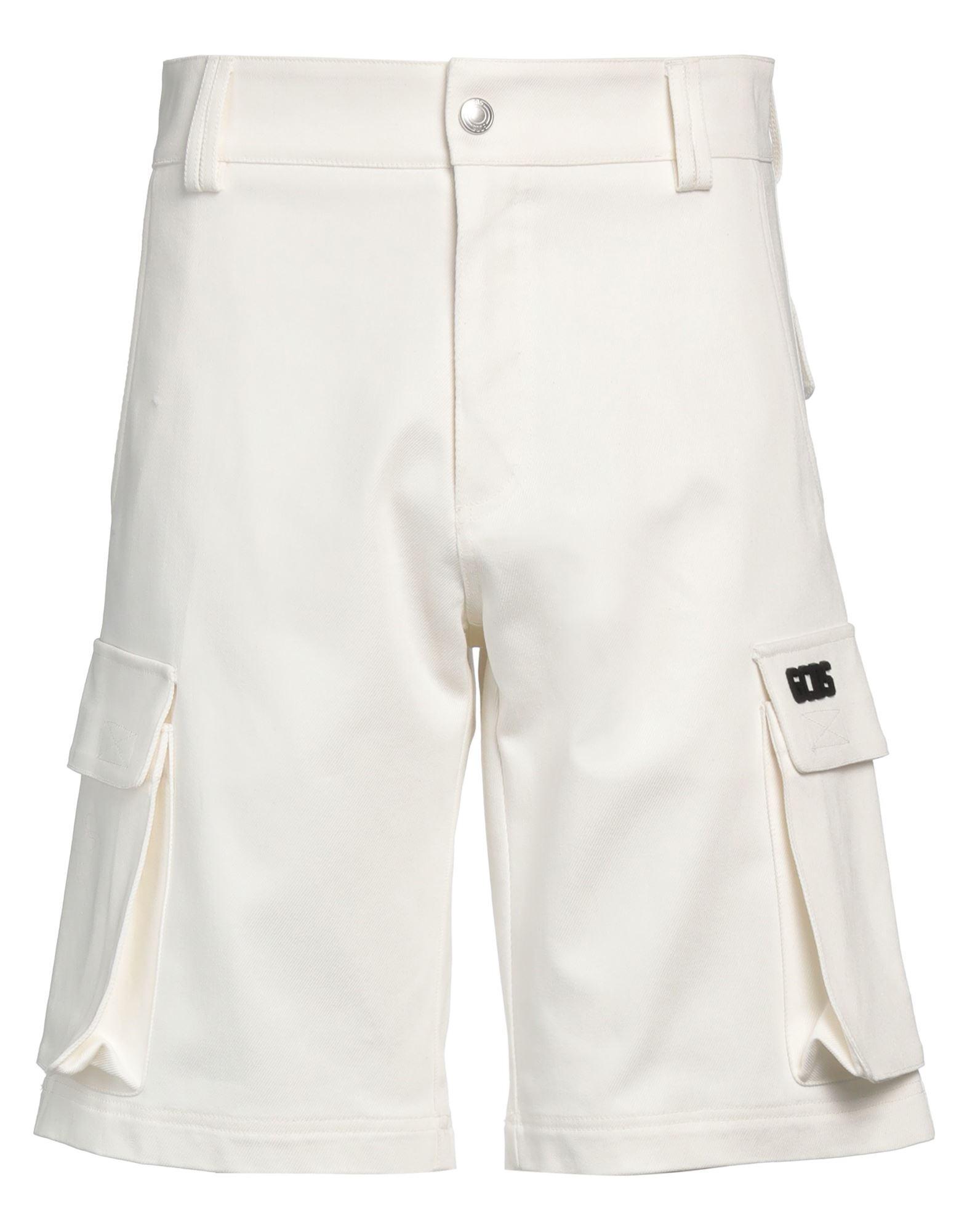 Gcds Man Shorts & Bermuda Shorts Ivory Size 30 Cotton In White