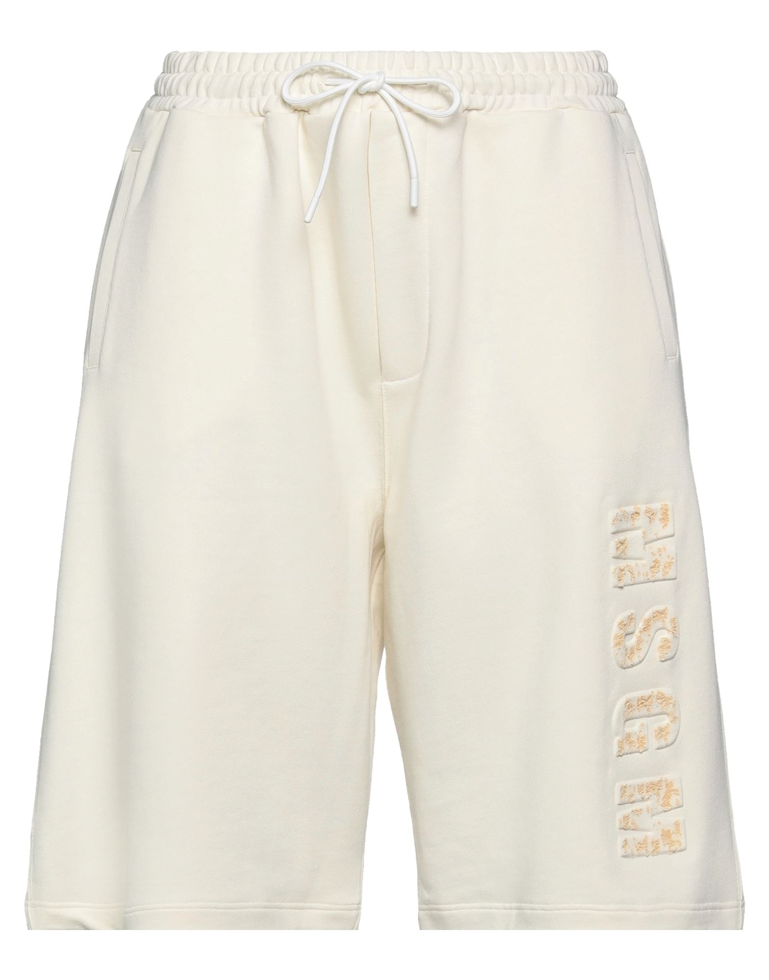 Msgm Woman Shorts & Bermuda Shorts Ivory Size L Cotton In White