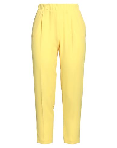 Silvian Heach Woman Pants Yellow Size 6 Polyester, Elastane