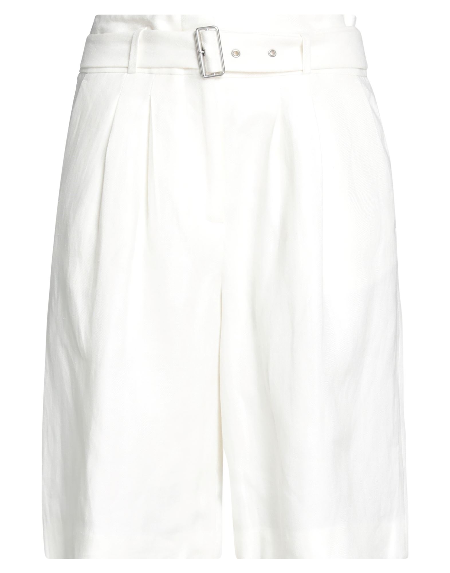 Peserico Woman Shorts & Bermuda Shorts Ivory Size 6 Polyester, Cotton
