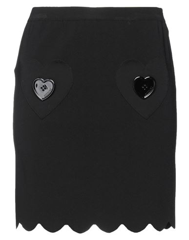 Moschino Woman Mini Skirt Black Size 8 Viscose, Polyester