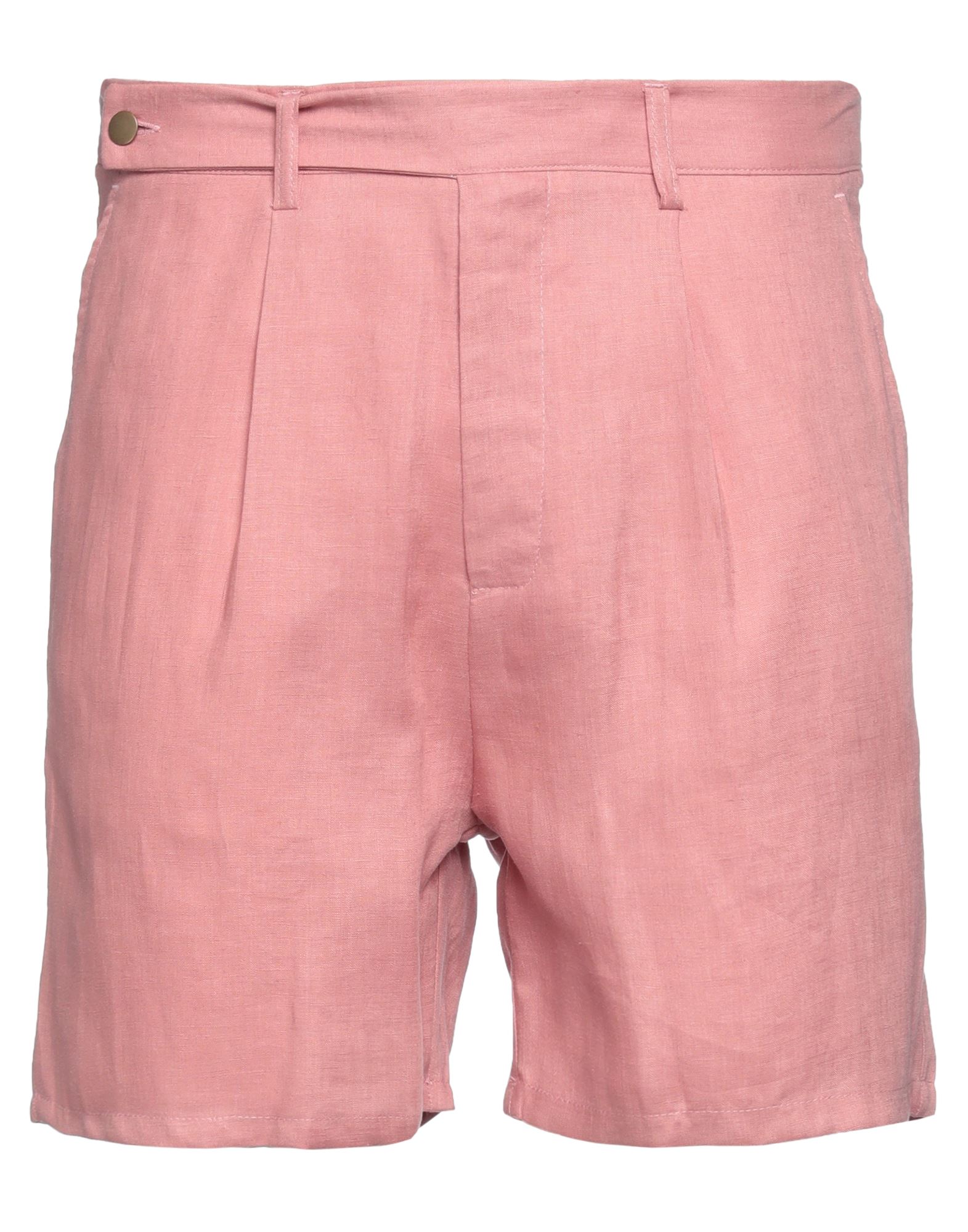 Marsēm Man Shorts & Bermuda Shorts Pink Size 38 Linen
