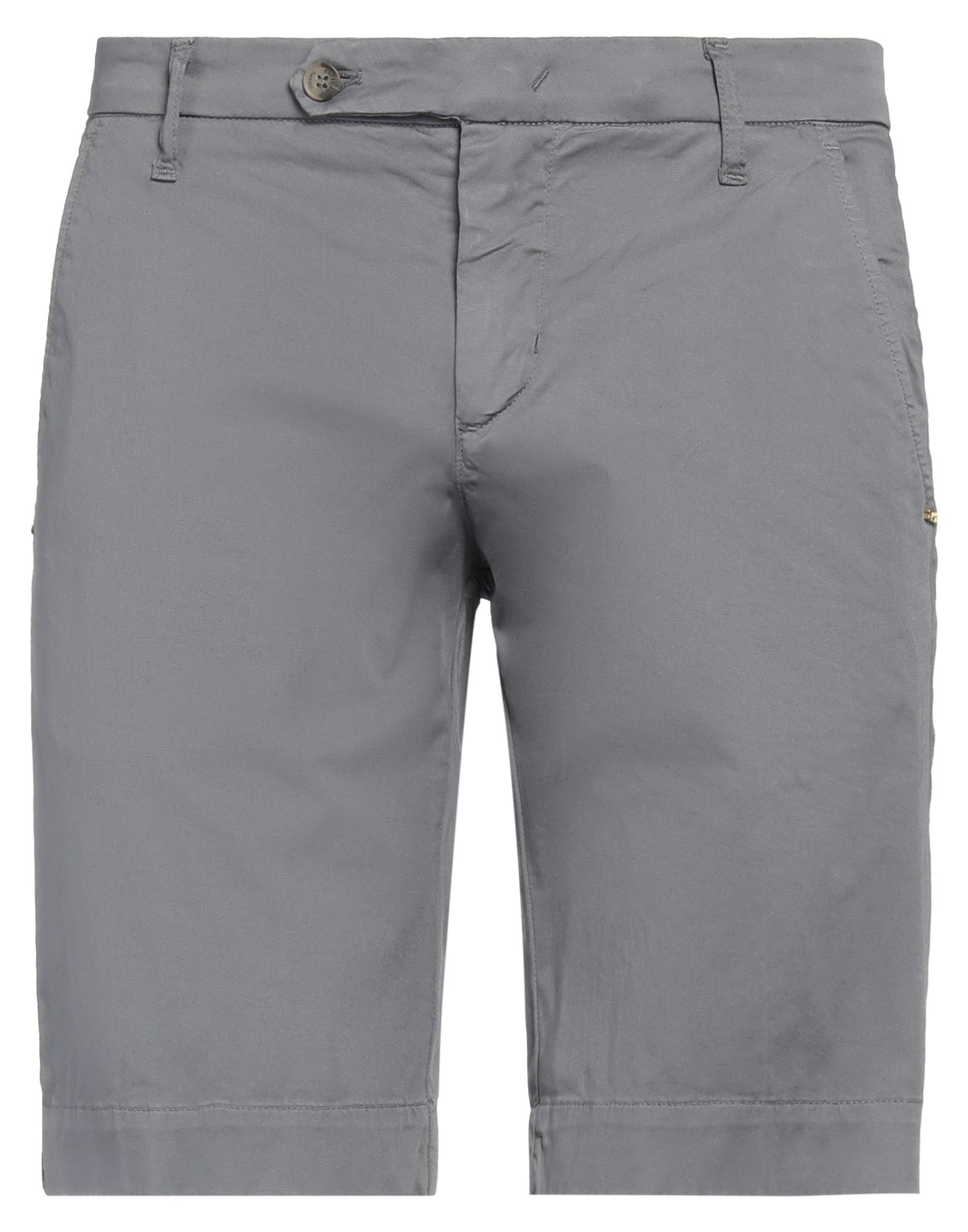 Entre Amis Man Shorts & Bermuda Shorts Grey Size 34 Cotton, Elastane