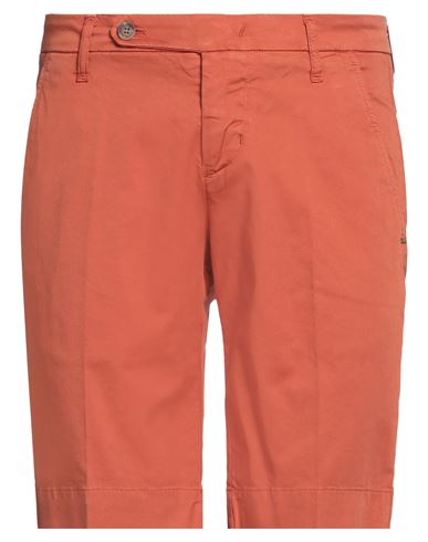 Entre Amis Man Shorts & Bermuda Shorts Rust Size 30 Cotton, Elastane In Red