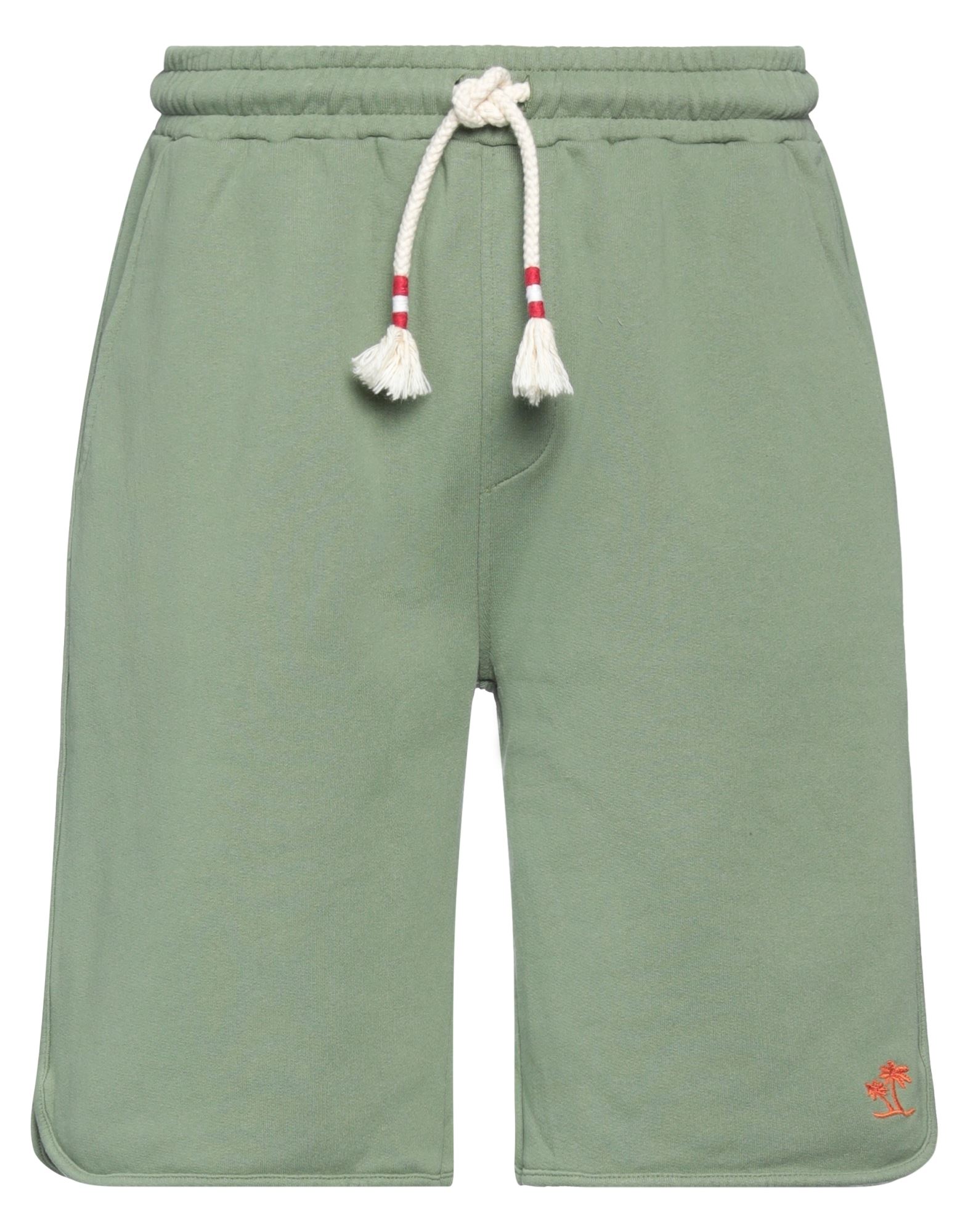 Mc2 Saint Barth Man Shorts & Bermuda Shorts Sage Green Size L Cotton