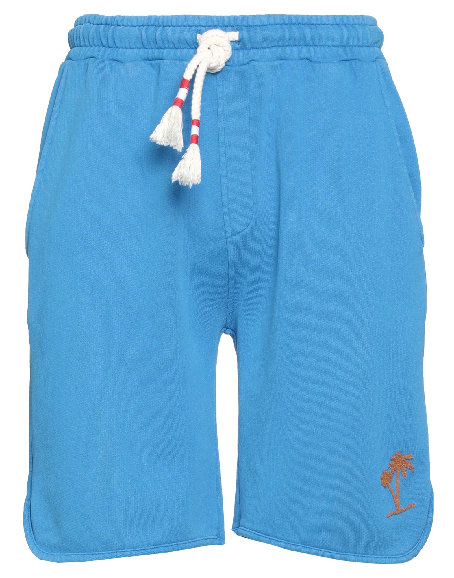 Mc2 Saint Barth Man Shorts & Bermuda Shorts Azure Size M Cotton In Blue