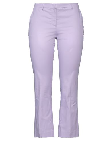 Pt Torino Woman Pants Lilac Size 8 Cotton, Elastane In Purple