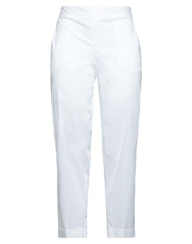 Liviana Conti Woman Pants White Size 10 Cotton, Polyamide, Elastane
