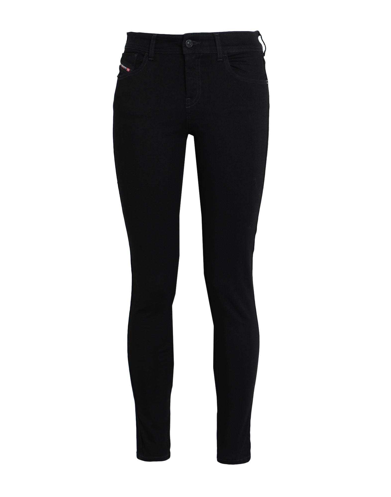 Diesel 2017 Slandy 069ef Super Skinny Jeans Woman Jeans Black Size 26w-32l Cotton, Polyester, Elasta