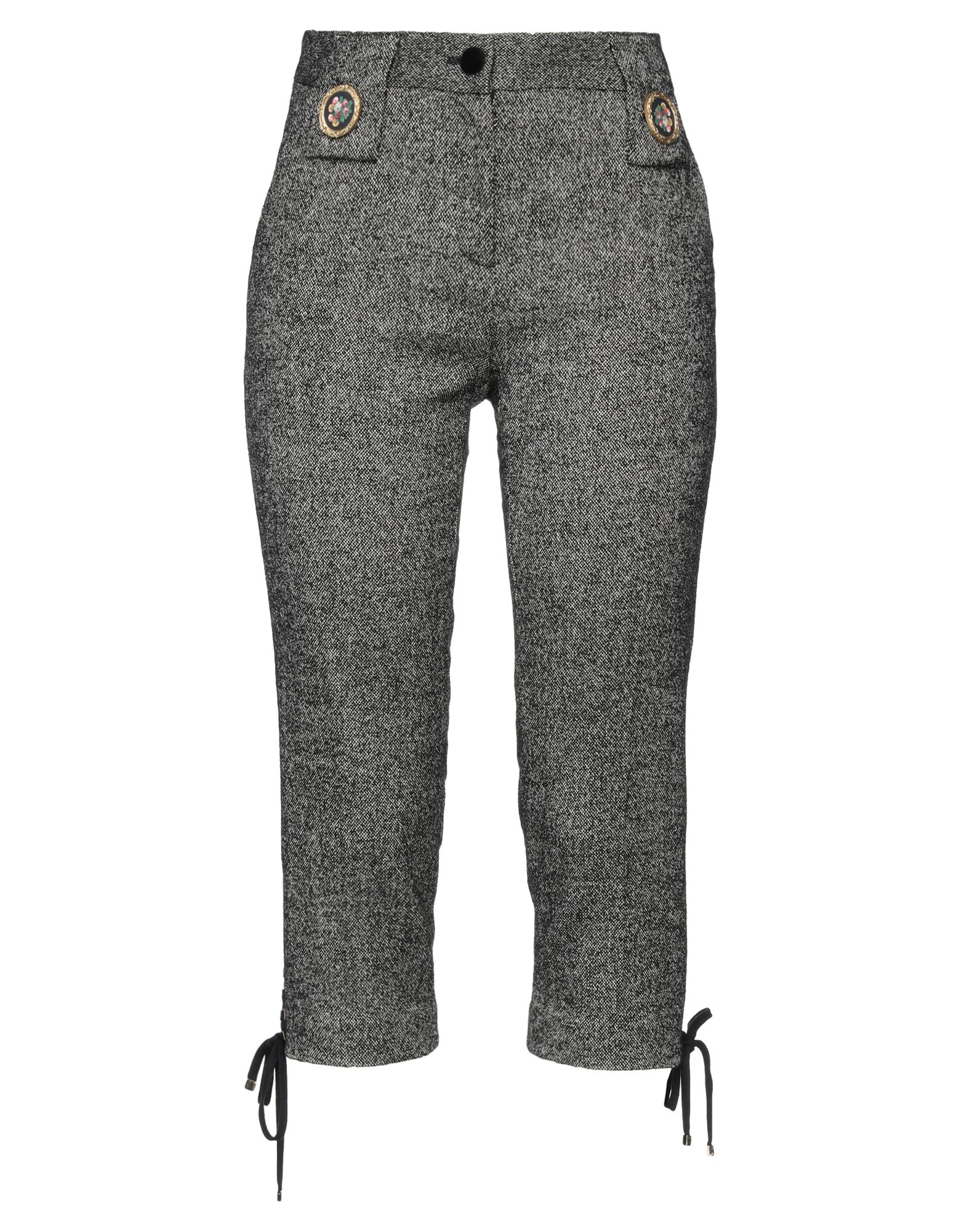 Dolce & Gabbana Cropped Pants In Grey