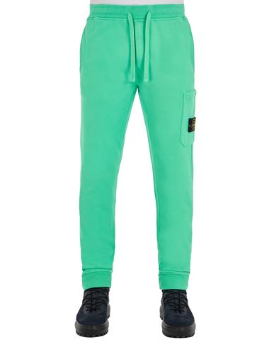 STONE ISLAND 64520 Fleece Trousers Man Light Green EUR 165