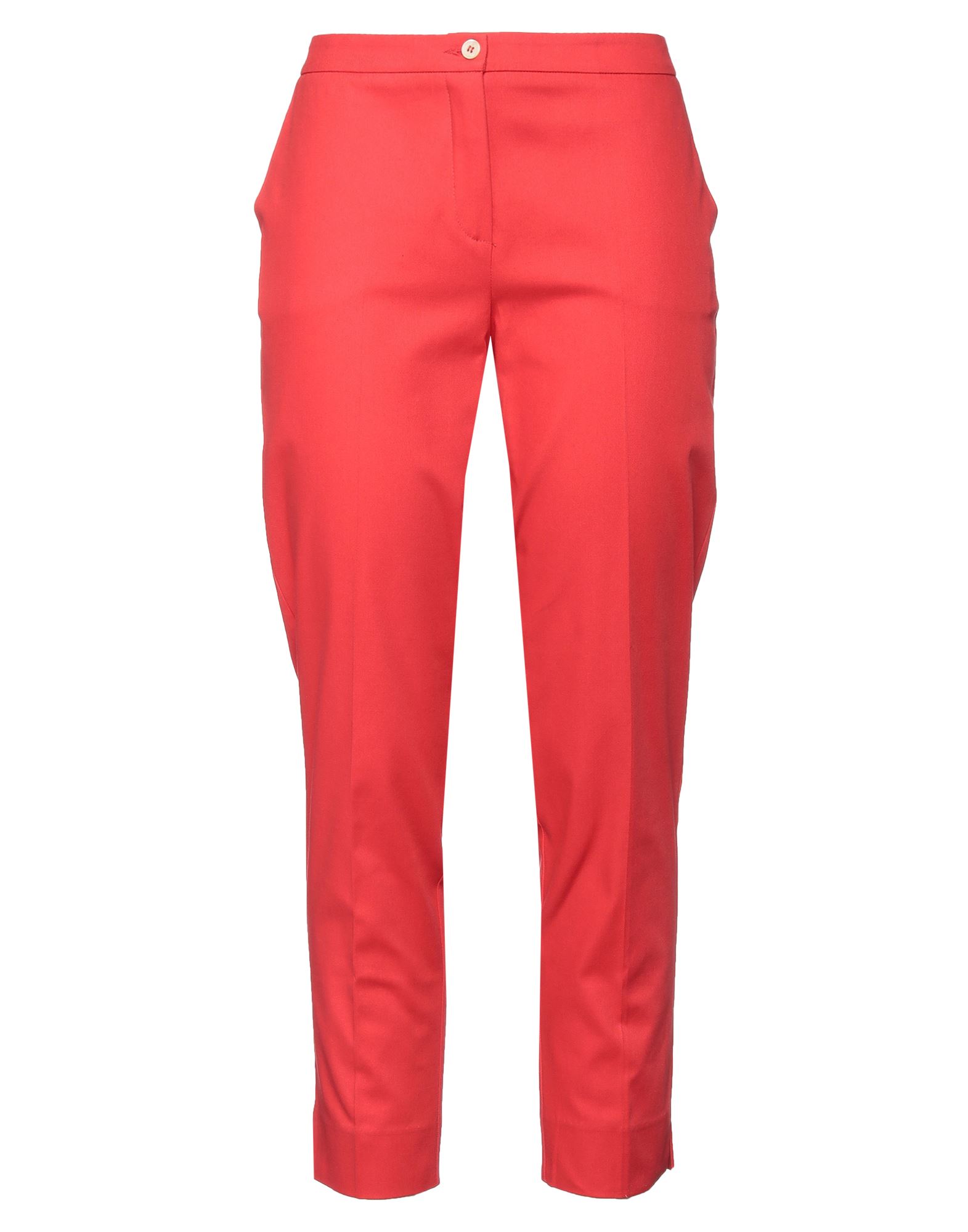 Shop Beatrice B Beatrice .b Woman Pants Coral Size 6 Cotton, Elastane In Red