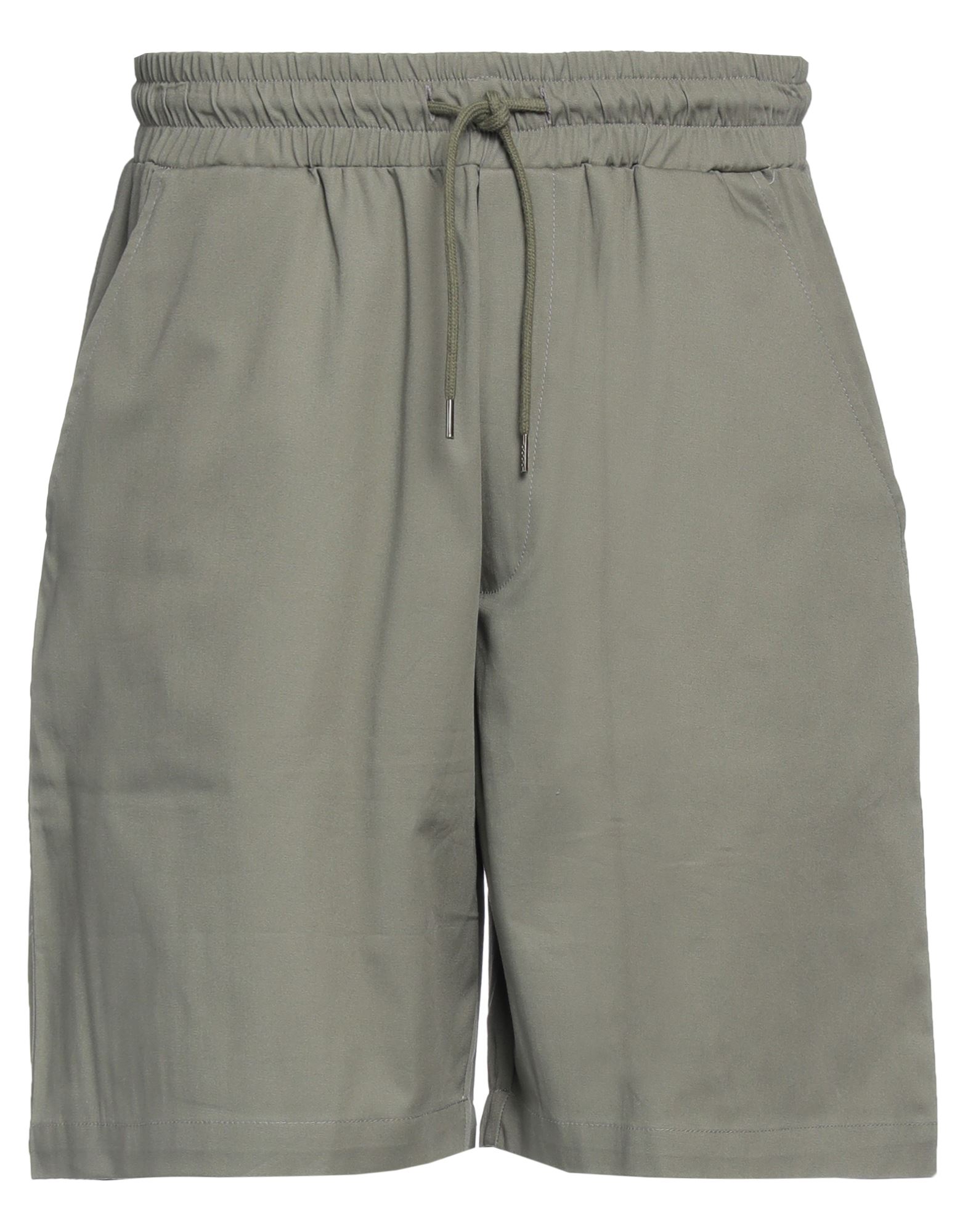 Woc Writing On Cover Man Shorts & Bermuda Shorts Military Green Size S Cotton, Elastane