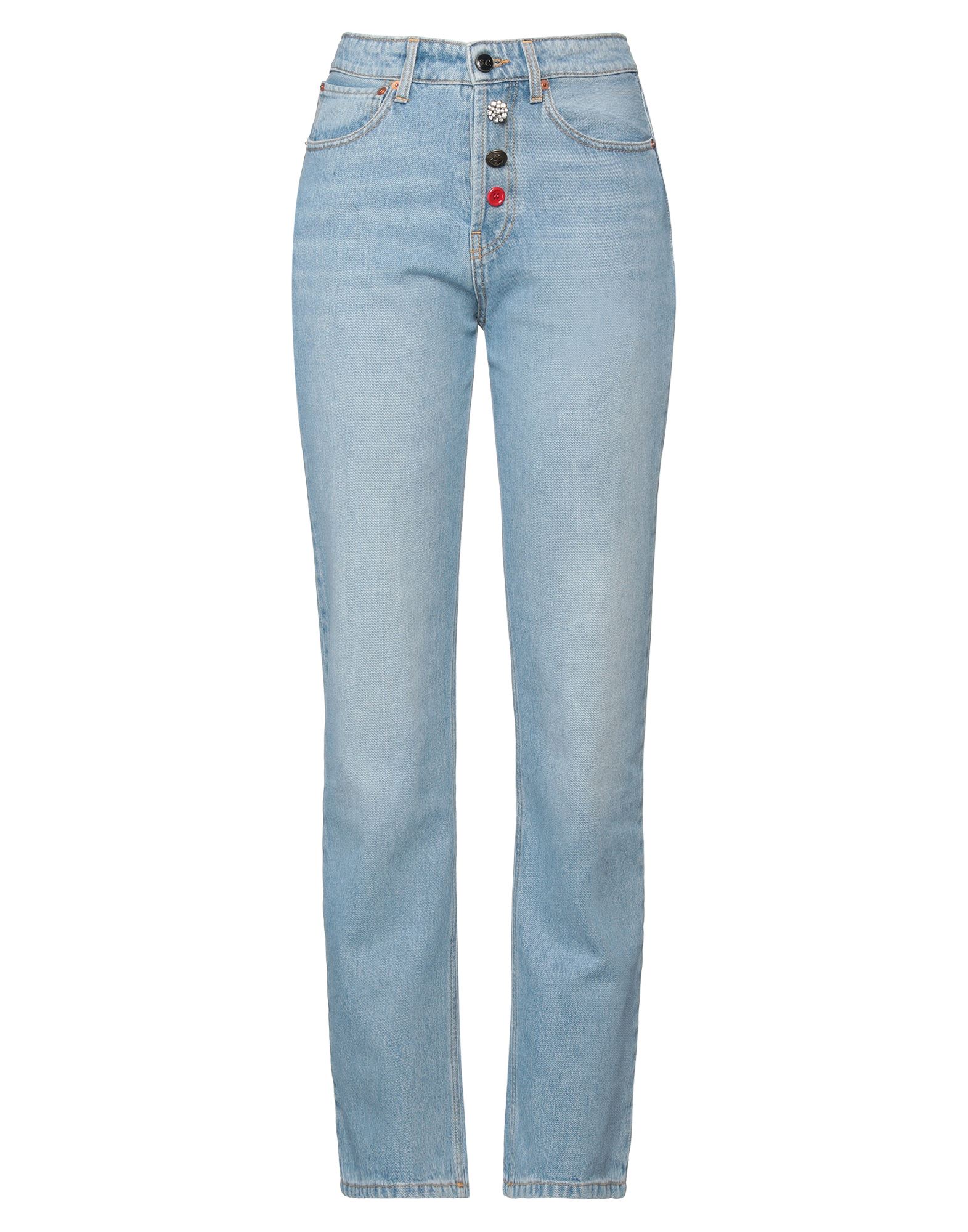 Shop Semicouture Woman Jeans Blue Size 29 Cotton