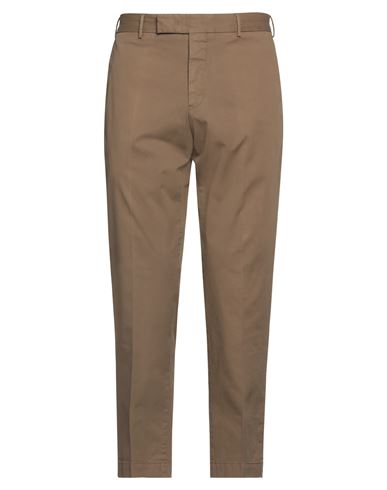 Pt Torino Man Pants Brown Size 36 Cotton, Elastane