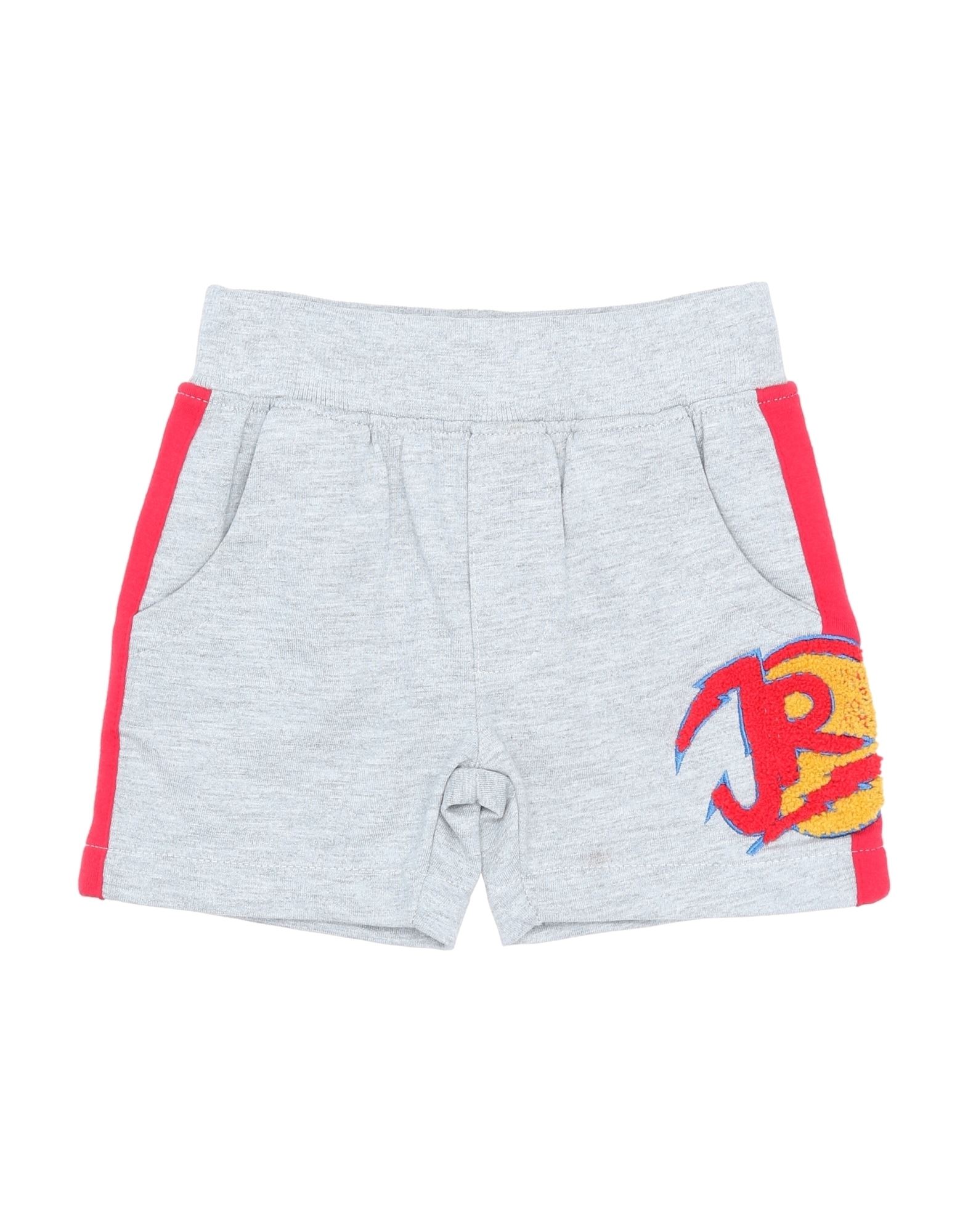 John Richmond Kids'  Newborn Boy Shorts & Bermuda Shorts Light Grey Size 3 Cotton, Viscose