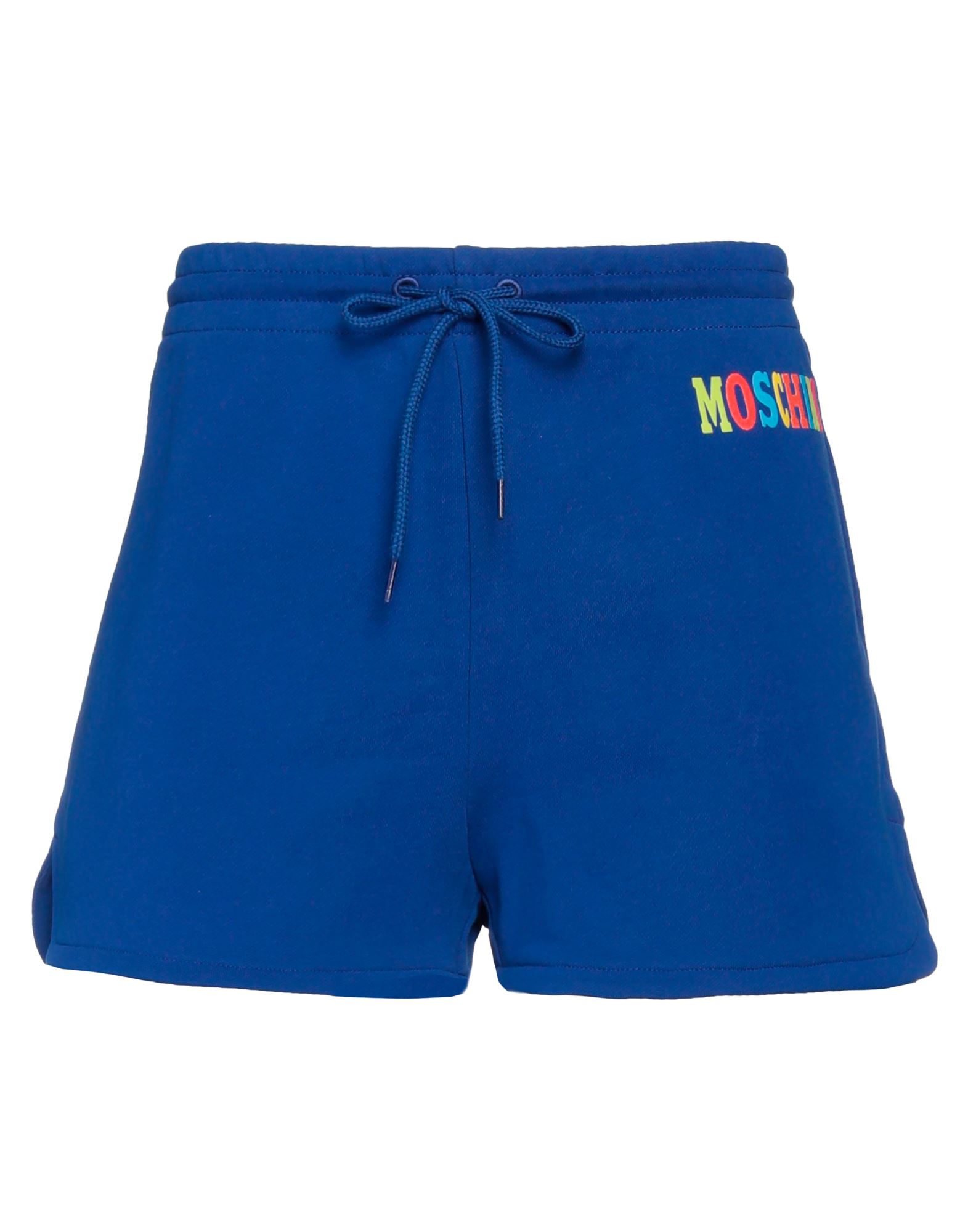 Moschino Woman Shorts & Bermuda Shorts Blue Size 8 Cotton