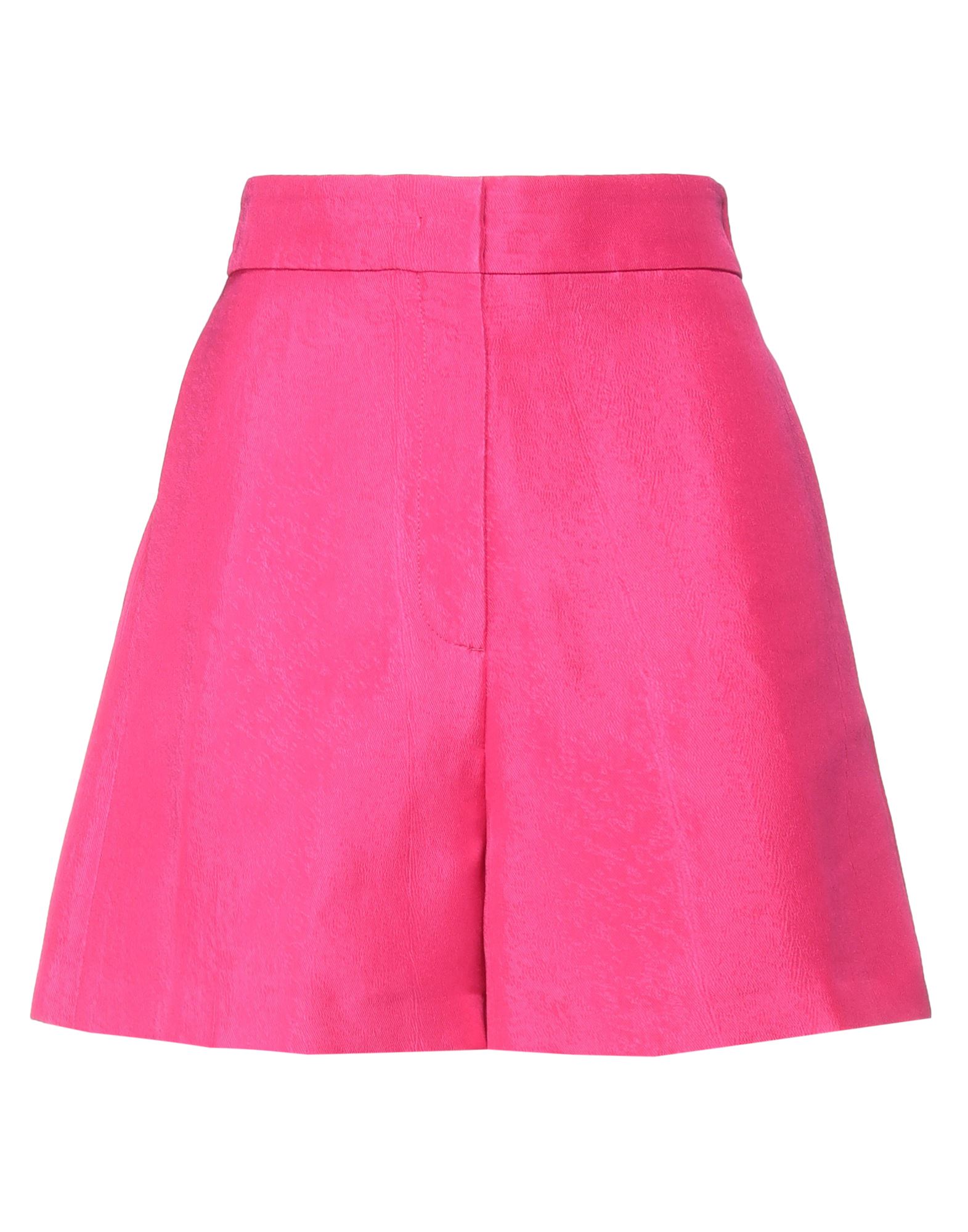 Shop Msgm Woman Shorts & Bermuda Shorts Fuchsia Size 0 Viscose In Pink